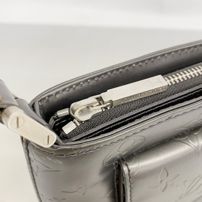 【6ib1394】ルイヴィトン ショルダーバッグ モノグラム・マット アルストン M55122 ノワール【中古】レディース
