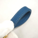 【6ib1398】シャネル ショルダーバッグ マトラッセ チェーンショルダー レザー ブルー ゴールド金具【中古】レディース