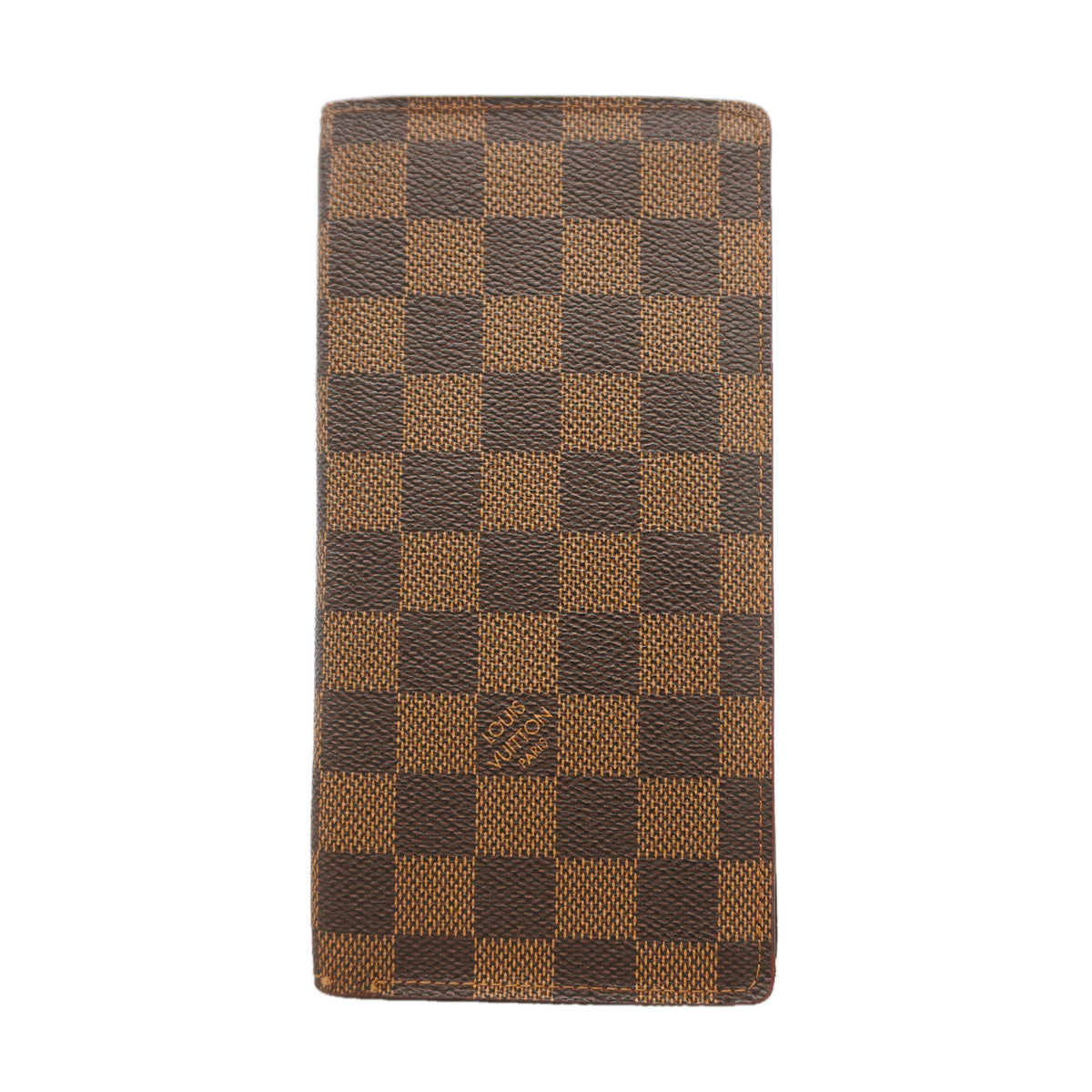 【6ib1424】ルイヴィトン 長財布 ダミエ ポルトフォイユブラザ N60017 エベヌ【中古】レディース