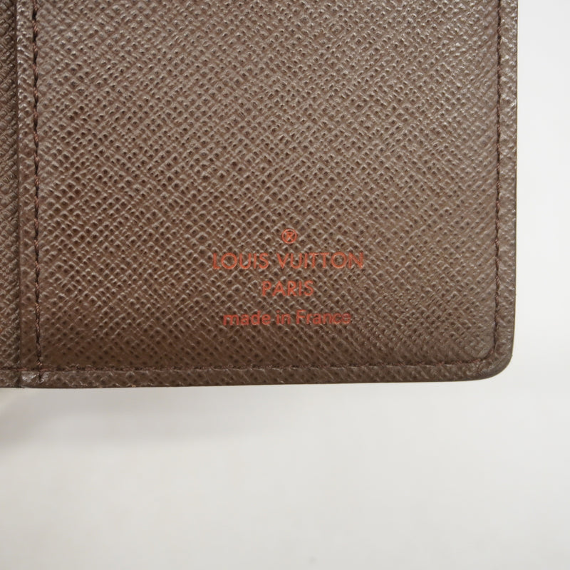 【6ib1424】ルイヴィトン 長財布 ダミエ ポルトフォイユブラザ N60017 エベヌ【中古】レディース