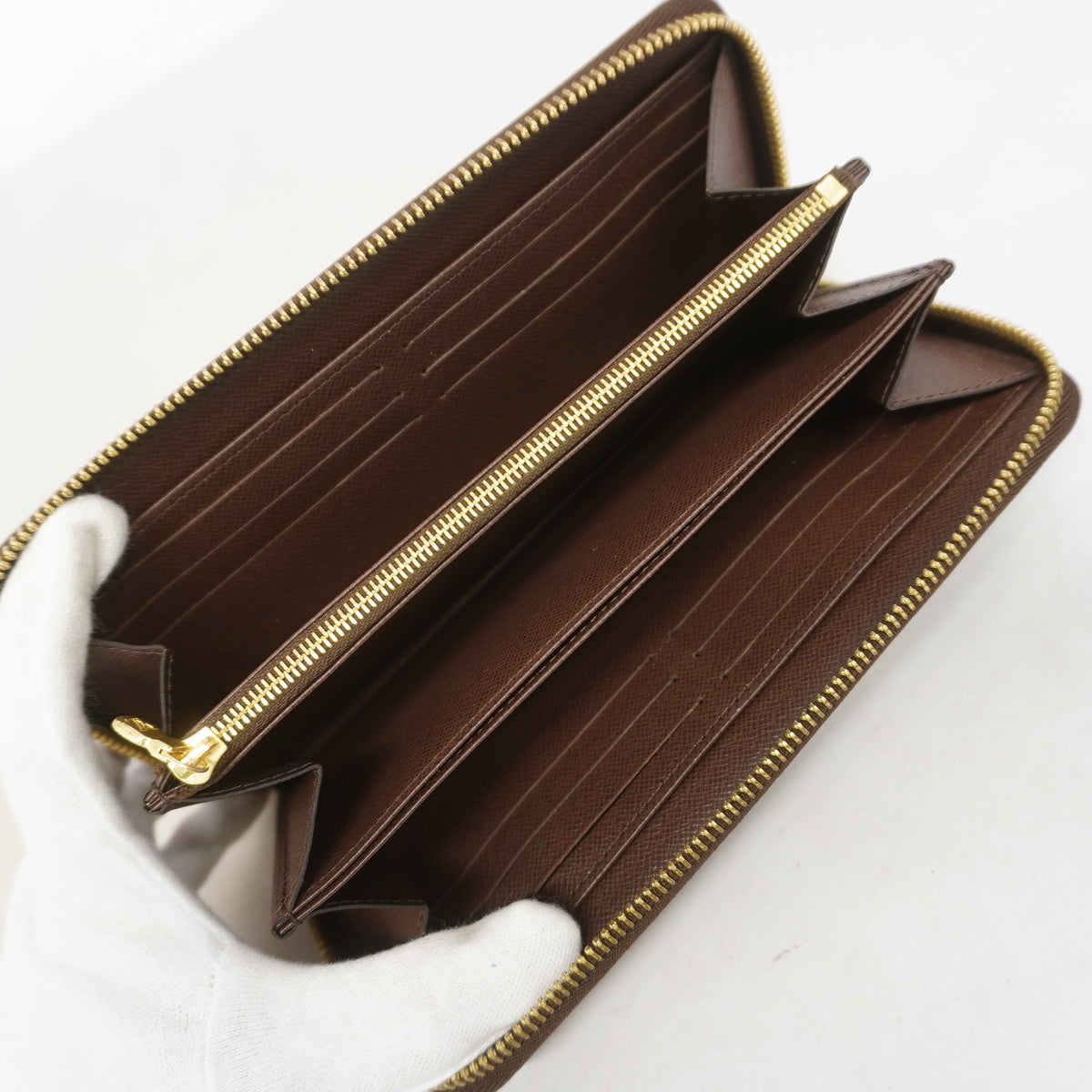 【6ib1425】ルイヴィトン 長財布 ダミエ ジッピーウォレット N41661 エベヌ【中古】メンズ レディース ユニセックス