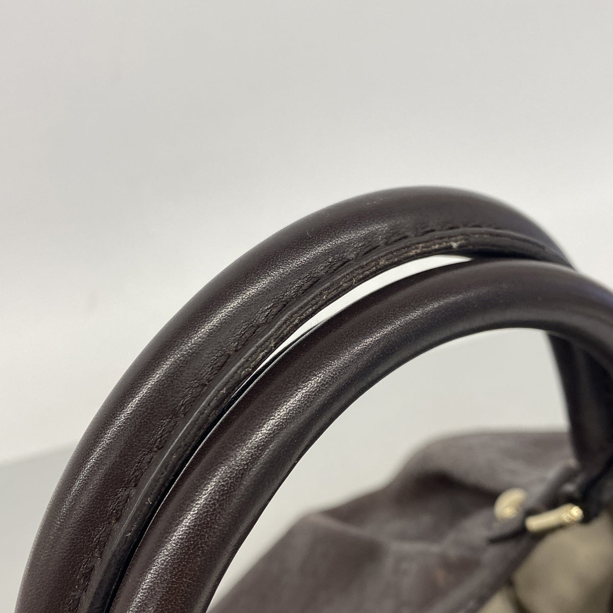【6ib1438】グッチ トートバッグ グッチシマ 211944 レザー ブラウン シャンパンゴールド金具【中古】レディース