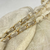 【6ib1442】シャネル ショルダーバッグ マトラッセ チェーンショルダー ファー グレー ゴールド金具【中古】レディース