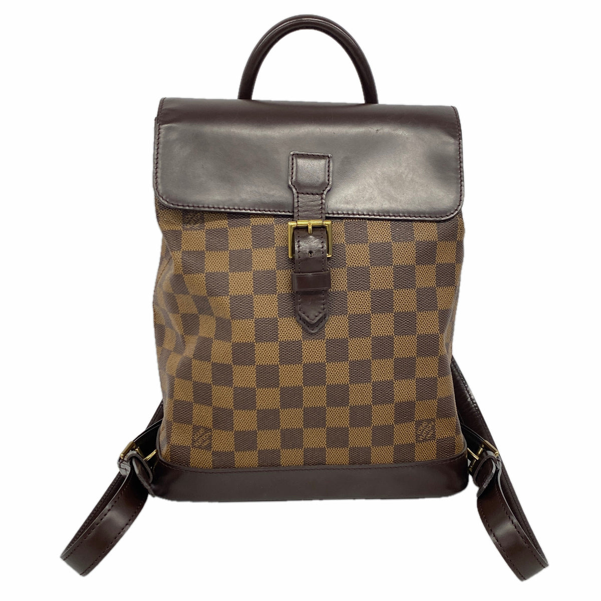 【6ib1443】ルイヴィトン リュック・デイパック ダミエ ソーホー N51132 エベヌ【中古】レディース
