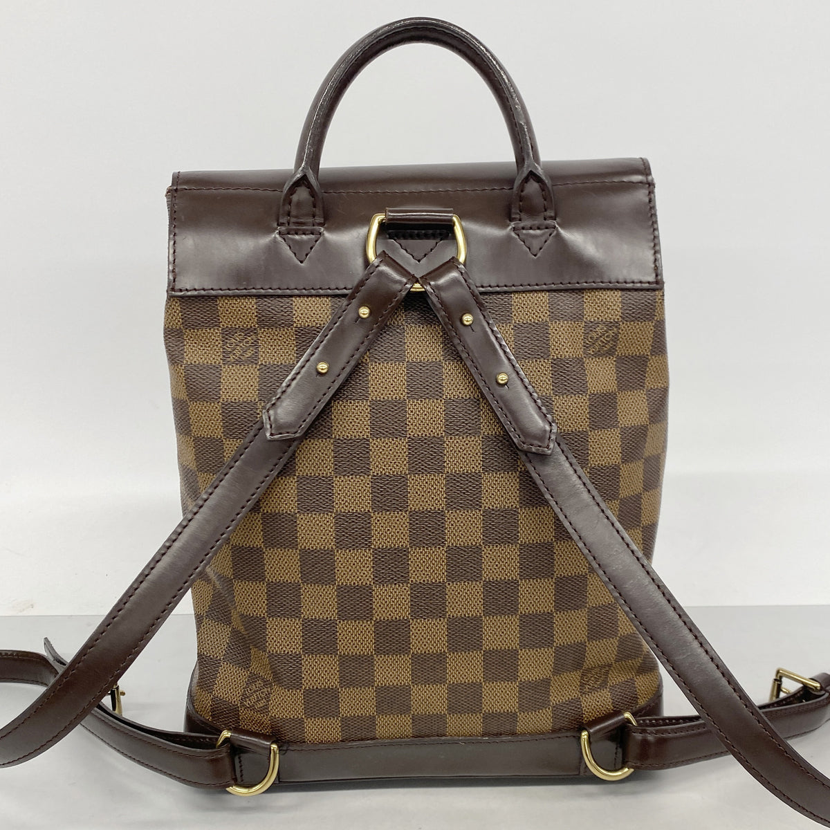【6ib1443】ルイヴィトン リュック・デイパック ダミエ ソーホー N51132 エベヌ【中古】レディース