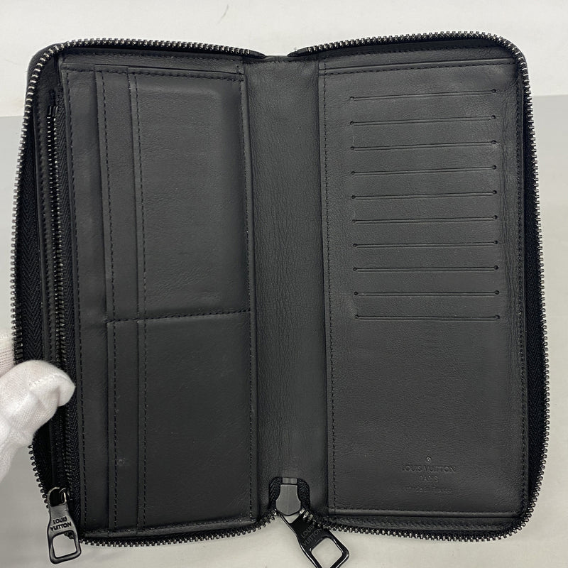 【6ib1450】ルイヴィトン 長財布 モノグラム・トリヨン ジッピーウォレットヴェルティカル M69047 ノワール【中古】メンズ