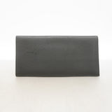 【6ib1456】カルティエ 長札入れ レザー ブラック ゴールド金具【中古】メンズ レディース ユニセックス