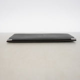 【6ib1456】カルティエ 長札入れ レザー ブラック ゴールド金具【中古】メンズ レディース ユニセックス