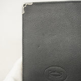 【6ib1456】カルティエ 長札入れ レザー ブラック ゴールド金具【中古】メンズ レディース ユニセックス