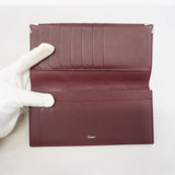 【6ib1456】カルティエ 長札入れ レザー ブラック ゴールド金具【中古】メンズ レディース ユニセックス