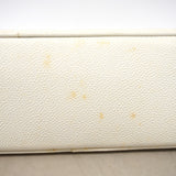 【6ib1457】シャネル ショルダーバッグ チェーンショルダー キャビアスキン ホワイト ゴールド金具【中古】レディース