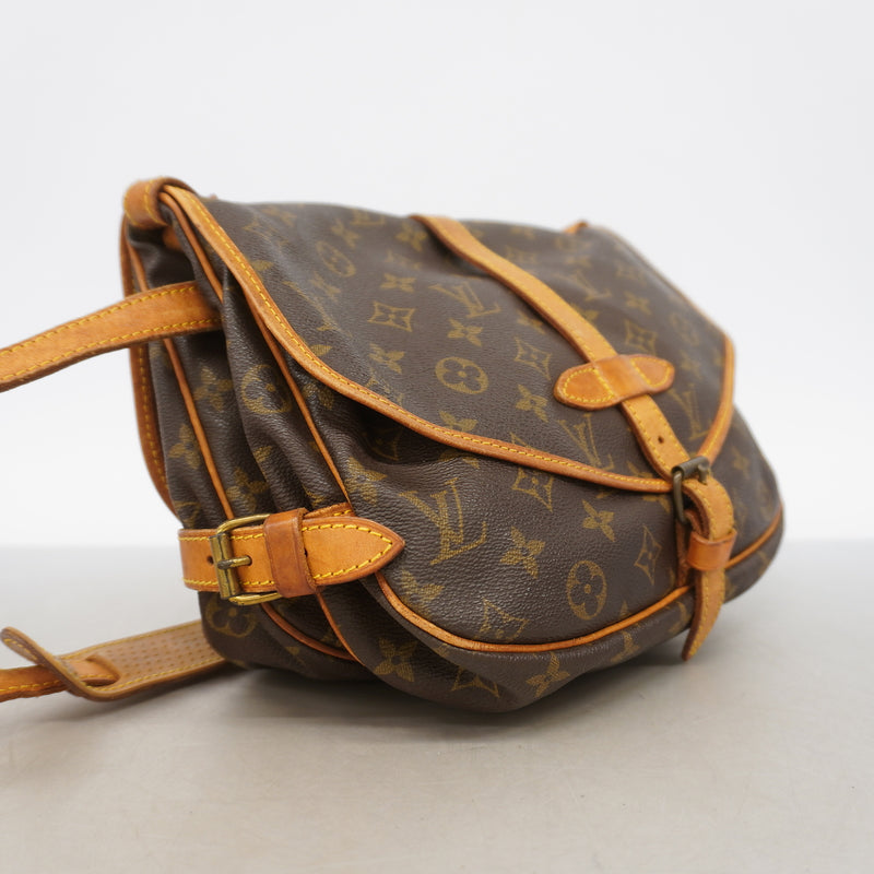 【6ib1468】ルイヴィトン ショルダーバッグ モノグラム ソミュール30 M42256 ブラウン【中古】レディース
