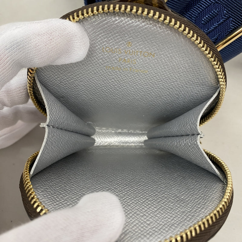 【6ib1475】ルイヴィトン ショルダーバッグ LVピロー マキシミュルティポシェットアクセソワール M21057 ネイビー シルバー【中古】レディース