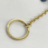 【6ib1478】プラダ コインケース サフィアーノ レザー ブルー ゴールド金具【中古】レディース