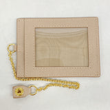 【6ib1479】プラダ 長財布 レザー ベージュ ゴールド金具【中古】レディース