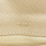 【6ib1479】プラダ 長財布 レザー ベージュ ゴールド金具【中古】レディース