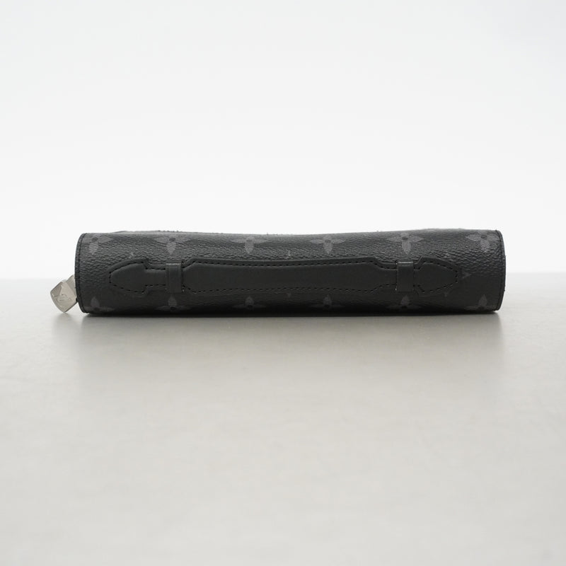 【6ib1492】ルイヴィトン 長財布 モノグラム・エクリプス ジッピーXL M61698 ブラック【中古】メンズ