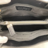 【6ib1495】サルヴァトーレフェラガモ トートバッグ レザー ブラック シルバー金具【中古】レディース