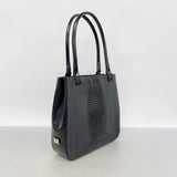 【6ib1495】サルヴァトーレフェラガモ トートバッグ レザー ブラック シルバー金具【中古】レディース