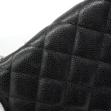 【6ib1510】シャネル ショルダーバッグ マトラッセ Wフラップ Wチェーン キャビアスキン ブラウン シルバー金具【中古】レディース
