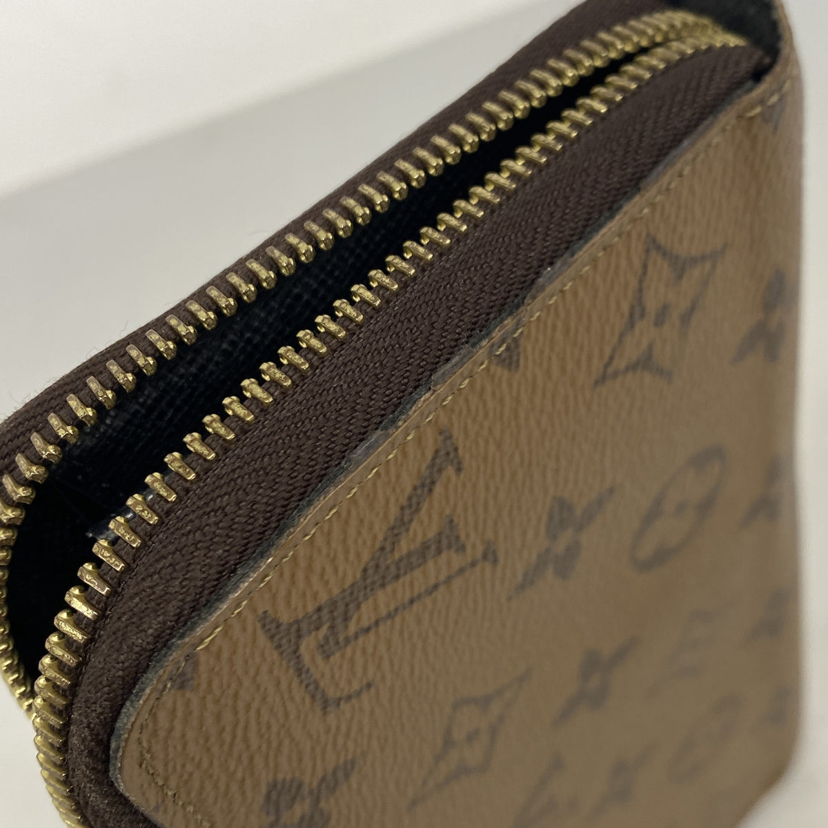 【6ib1525】ルイヴィトン 長財布 モノグラム・リバース ジッピーウォレット M82444 ブラウン【中古】レディース