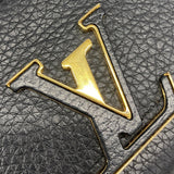 【6ib1526】ルイヴィトン 長財布 トリヨン ポルトフォイユカプシーヌ M62148 ノワール【中古】レディース