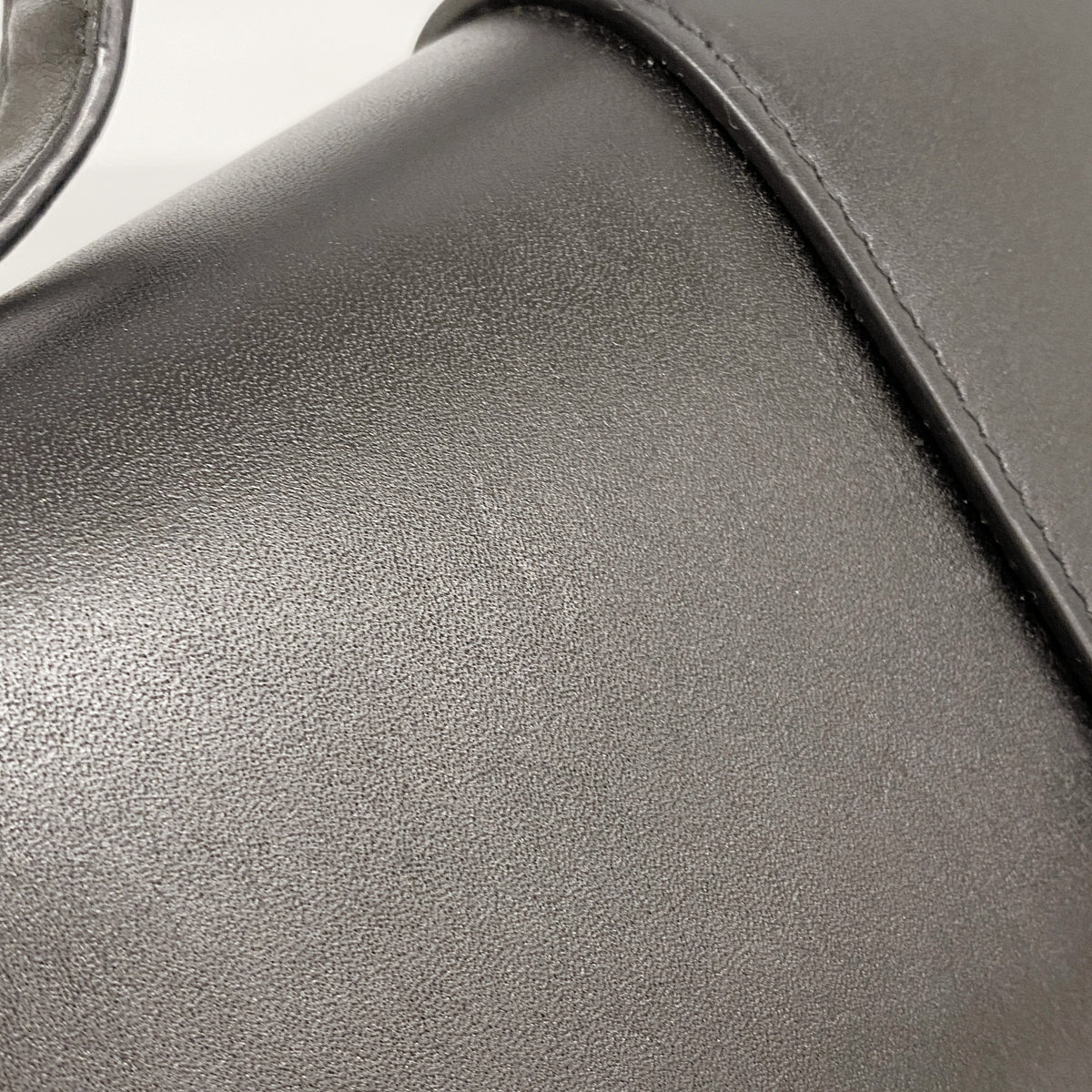【6ib1527】クリスチャンディオール ショルダーバッグ カロ レザー ブラック シルバー金具【中古】レディース