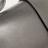 【6ib1527】クリスチャンディオール ショルダーバッグ カロ レザー ブラック シルバー金具【中古】レディース