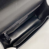 【6ib1527】クリスチャンディオール ショルダーバッグ カロ レザー ブラック シルバー金具【中古】レディース