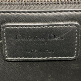 【6ib1527】クリスチャンディオール ショルダーバッグ カロ レザー ブラック シルバー金具【中古】レディース