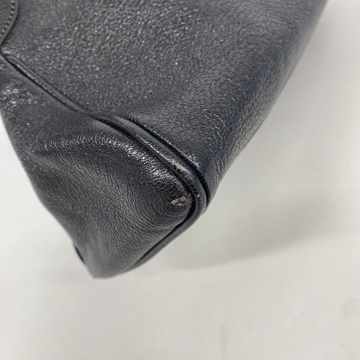 【6ib1537】カルティエ ハンドバッグ マルチェロ レザー ブラック シルバー金具【中古】レディース