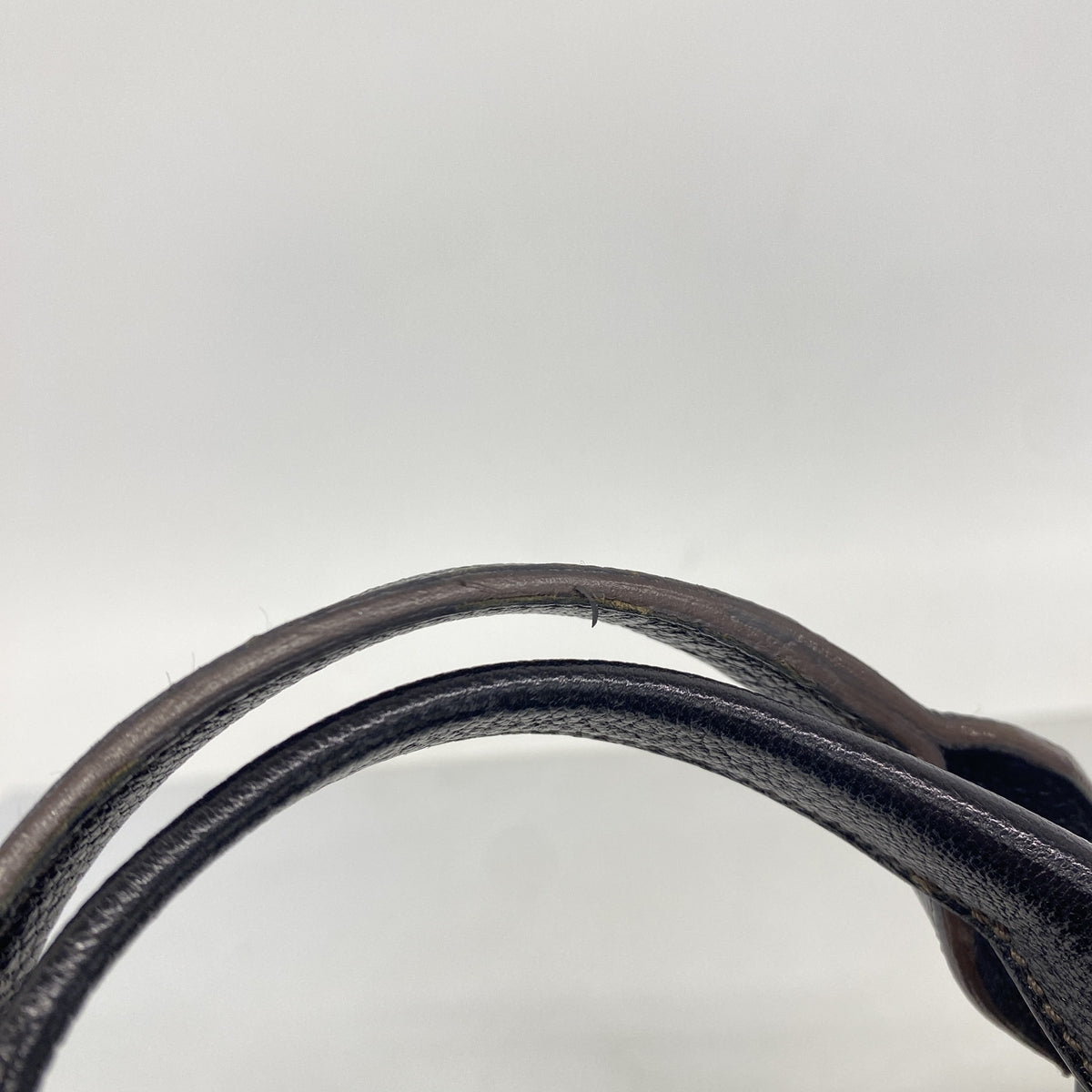 【6ib1537】カルティエ ハンドバッグ マルチェロ レザー ブラック シルバー金具【中古】レディース