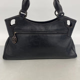 【6ib1537】カルティエ ハンドバッグ マルチェロ レザー ブラック シルバー金具【中古】レディース