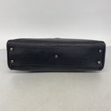 【6ib1537】カルティエ ハンドバッグ マルチェロ レザー ブラック シルバー金具【中古】レディース