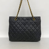 【6ib1558】シャネル ショルダーバッグ マトラッセ チェーンショルダー キャビアスキン ブラック ゴールド金具【中古】レディース