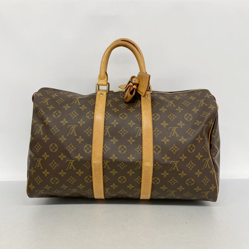【6ib1559】ルイヴィトン ボストンバッグ モノグラム キーポル45 M41428 ブラウン【中古】メンズ レディース ユニセックス
