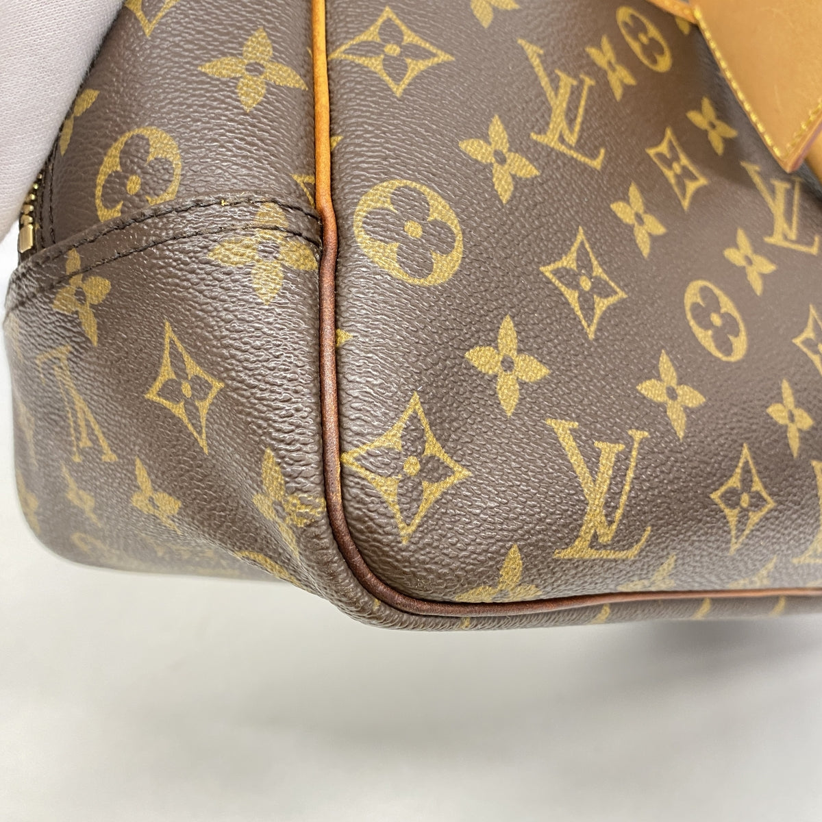 【6ib1561】ルイヴィトン ハンドバッグ モノグラム ドーヴィル M47270 ブラウン【中古】レディース