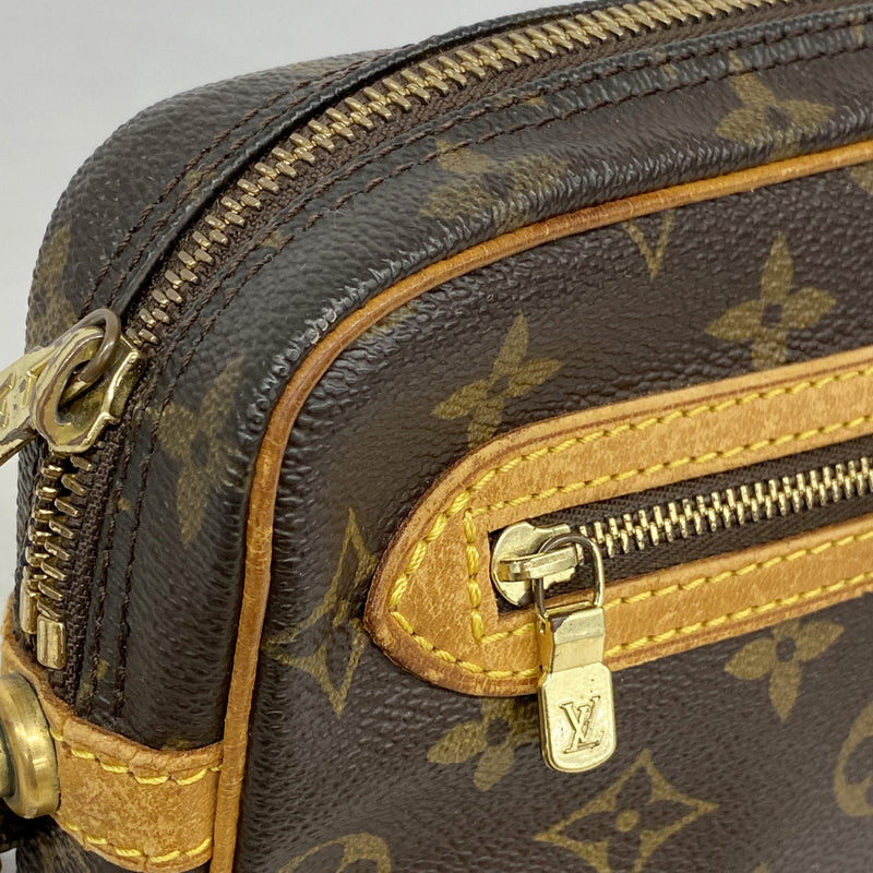 【6ib1562】ルイヴィトン クラッチバッグ モノグラム マルリードラゴンヌGM M51825 ブラウン【中古】メンズ