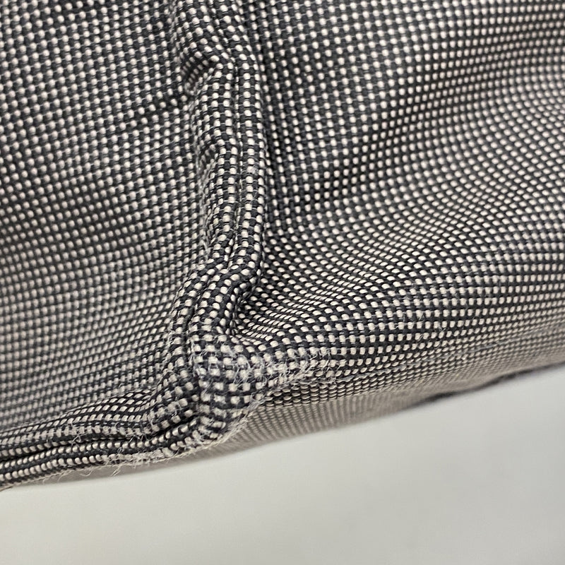 【6ib1563】エルメス トートバッグ エールラインMM ナイロン グレー シルバー金具【中古】レディース