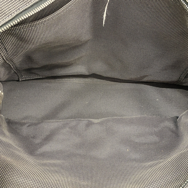 【6ib1563】エルメス トートバッグ エールラインMM ナイロン グレー シルバー金具【中古】レディース