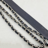 【6ib1568】シャネル ショルダーバッグ マトラッセ チェーンショルダー ラムスキン ブラック シルバー金具【中古】レディース