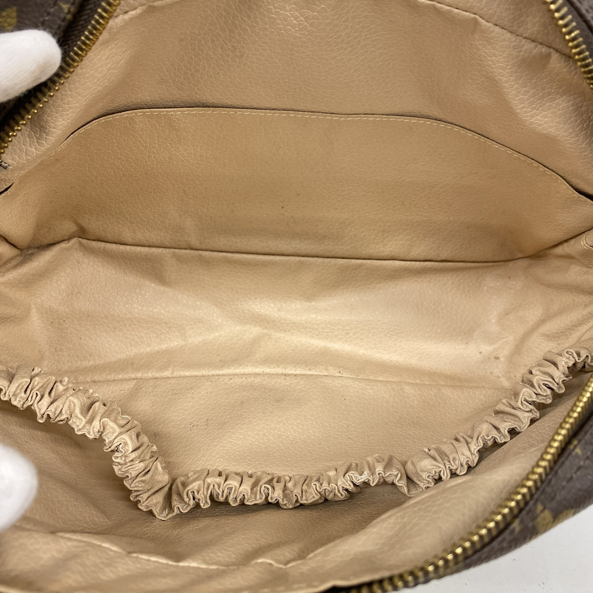 【6ib1574】ルイヴィトン ポーチ モノグラム トゥルーストワレット28 M47522 ブラウン【中古】レディース