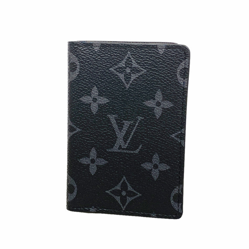 【6ib1577】ルイヴィトン カードケース モノグラム・エクリプス オーガナイザードゥポッシュ M61696 ブラック【中古】メンズ