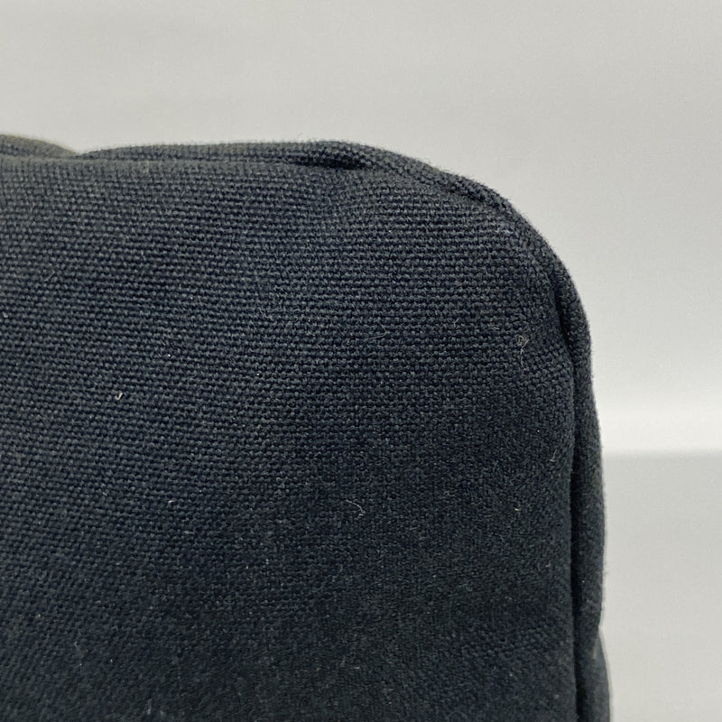 【6ib1588】エルメス ブリーフケース フールトゥポルトドキュマン キャンバス ブラック シルバー金具【中古】メンズ