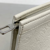 【6ib1595】ルイヴィトン クラッチバッグ モノグラム サイケデリック LV × YK ポシェットヴォワヤージュ M21681 ホワイト ブルー【中古】メンズ