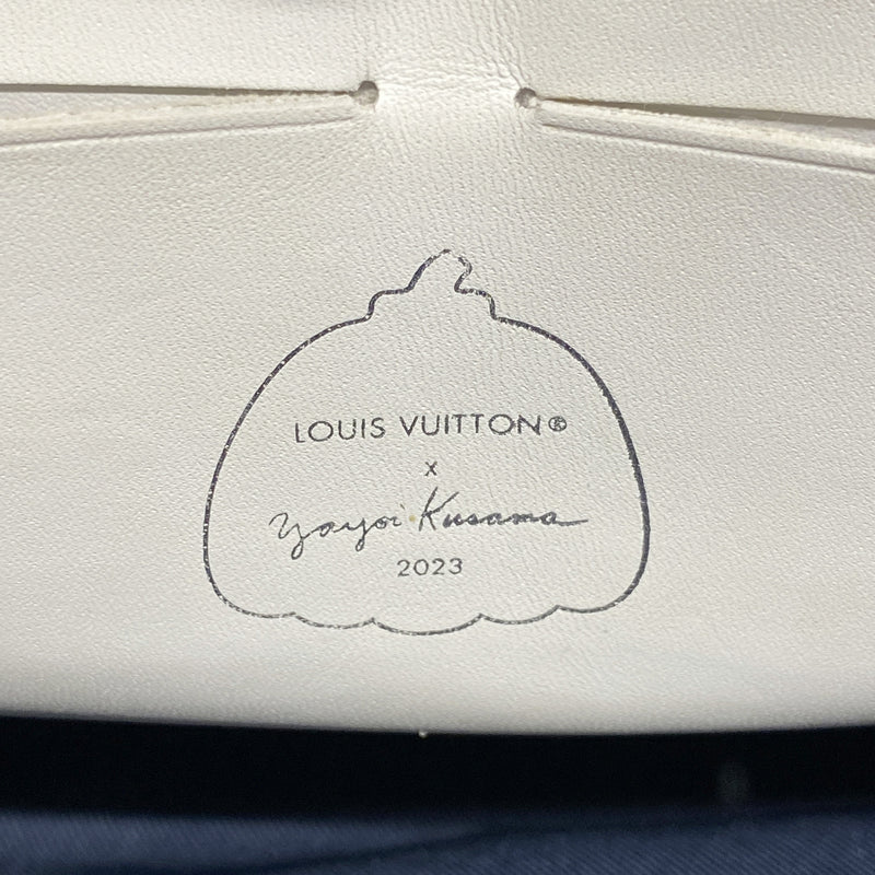 【6ib1595】ルイヴィトン クラッチバッグ モノグラム サイケデリック LV × YK ポシェットヴォワヤージュ M21681 ホワイト ブルー【中古】メンズ