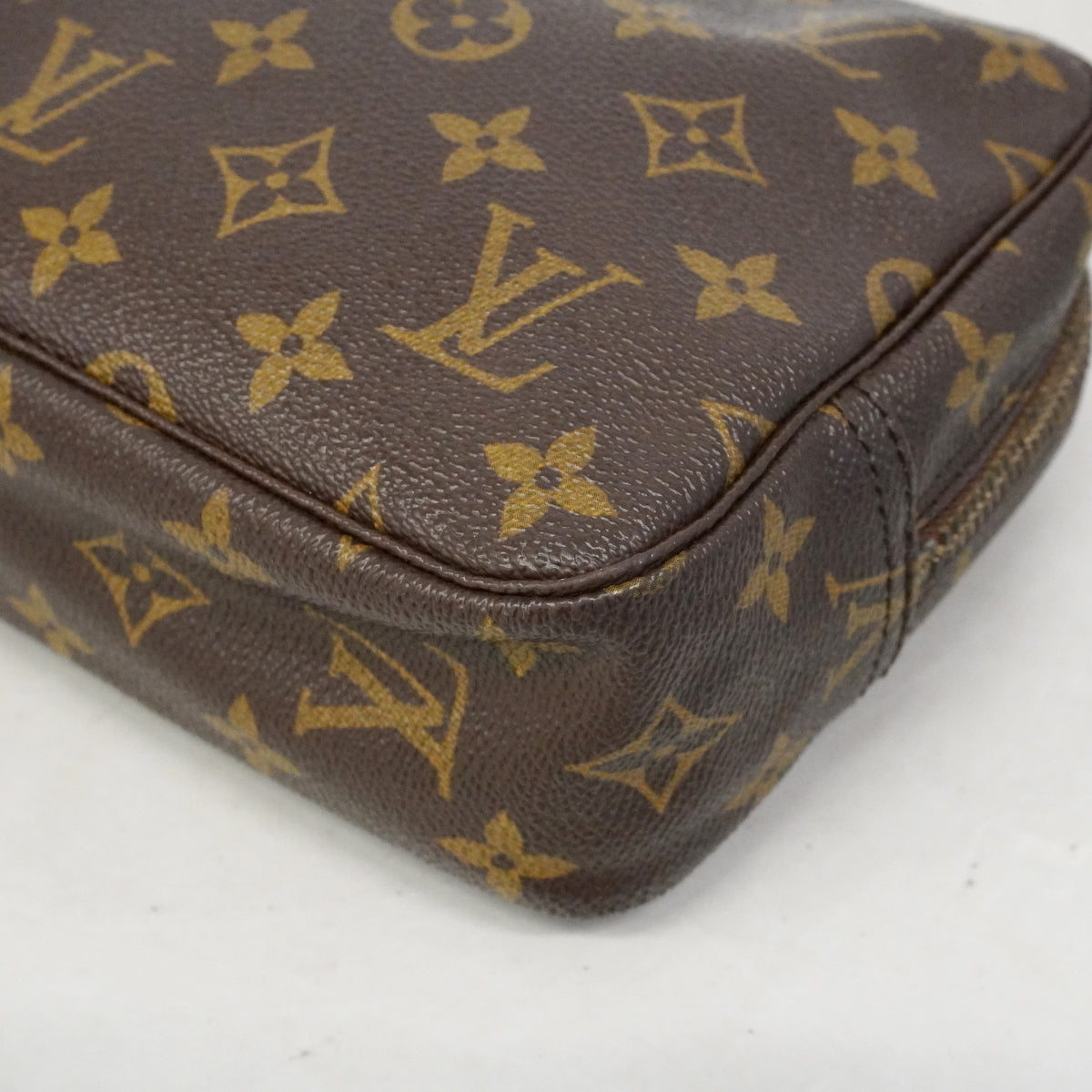 【6ib1603】ルイヴィトン ポーチ モノグラム トゥルーストワレット23 M47524 ブラウン【中古】レディース