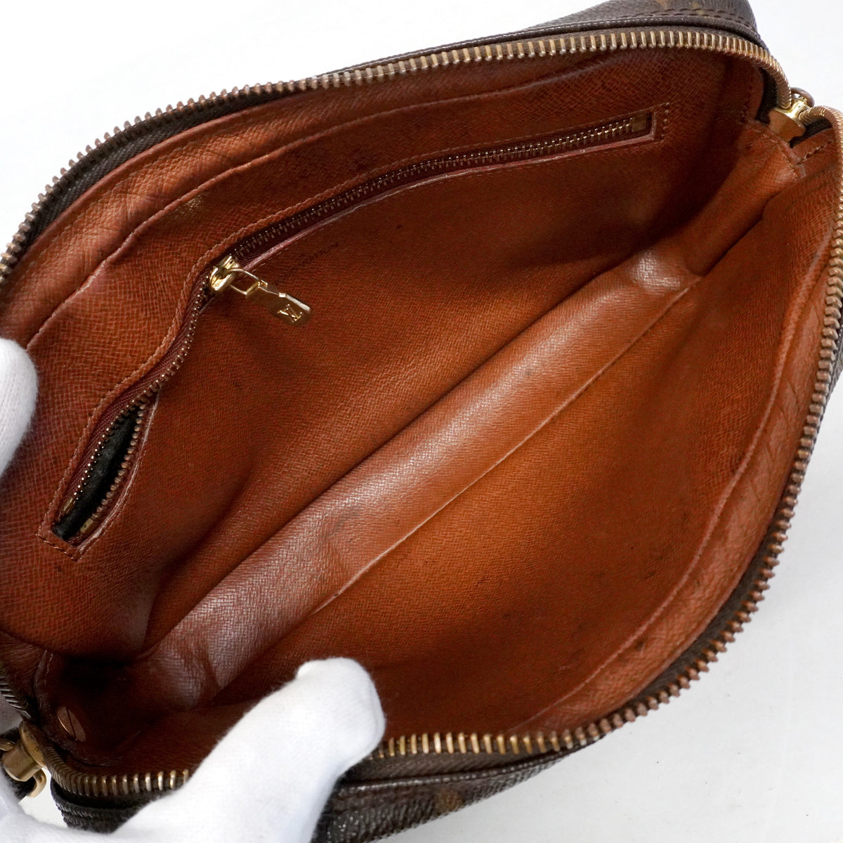 【6ib1604】ルイヴィトン クラッチバッグ モノグラム マルリードラゴンヌGM M51825 ブラウン【中古】メンズ