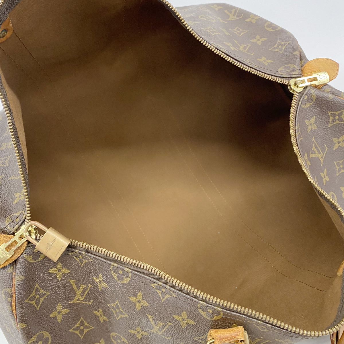 【6ib1621】ルイヴィトン ボストンバッグ モノグラム キーポル50 M41426 ブラウン【中古】メンズ レディース ユニセックス