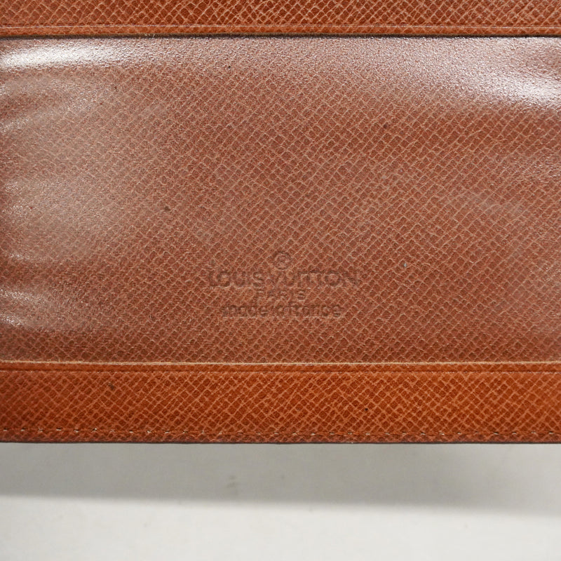 【6ib1627】ルイヴィトン パスケース モノグラム ポルト2カルトヴェルティカル M60533 ブラウン【中古】メンズ レディース ユニセックス